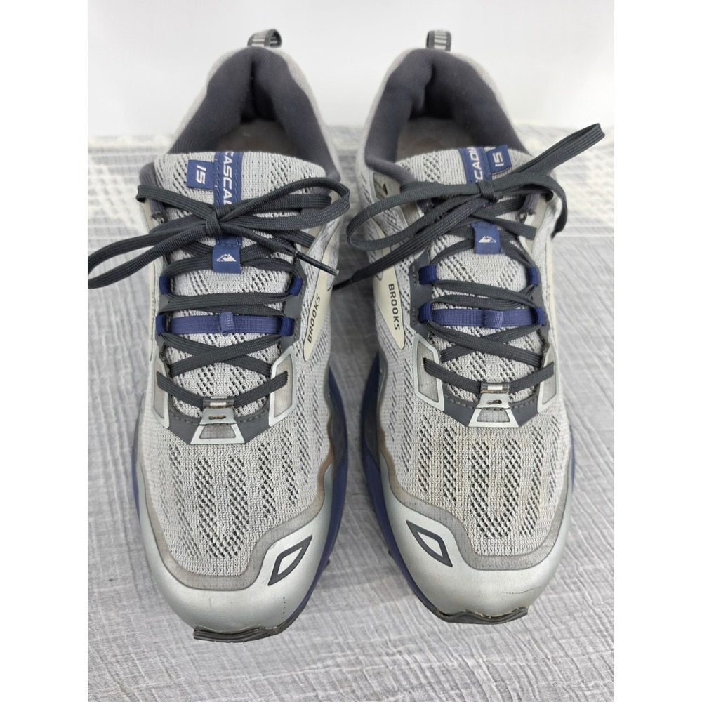Brooks Cascadia 15 Mens Trail Running Shoes Grey Blue 1103401D034 Size 11